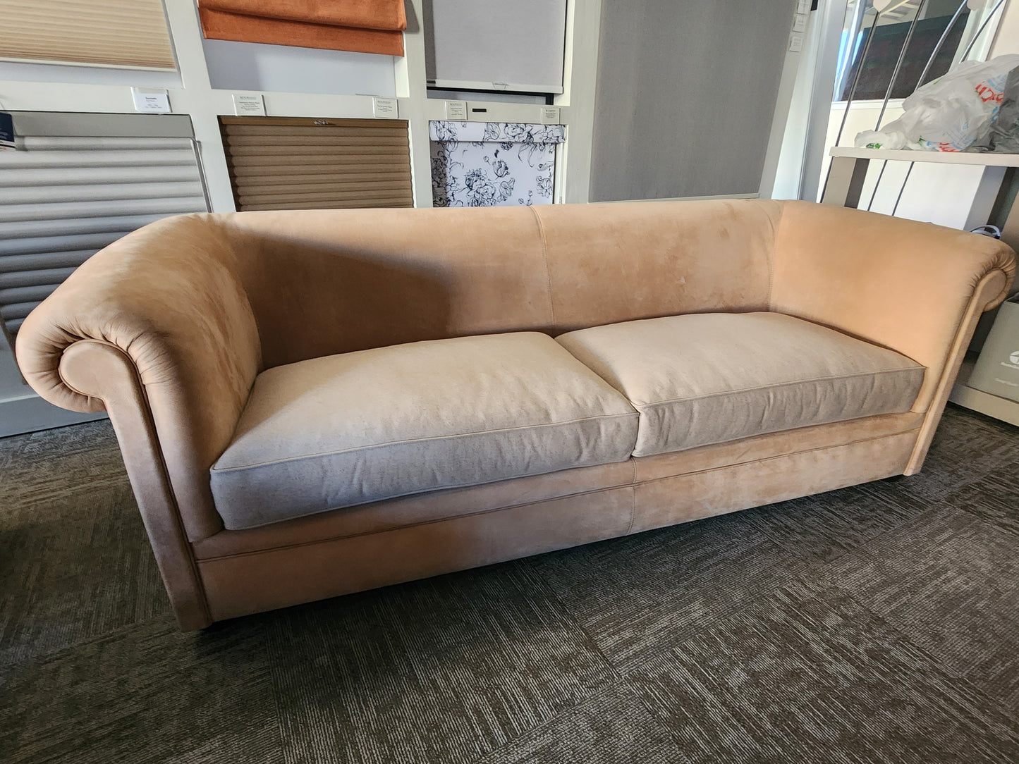 Leather and wool Sofa