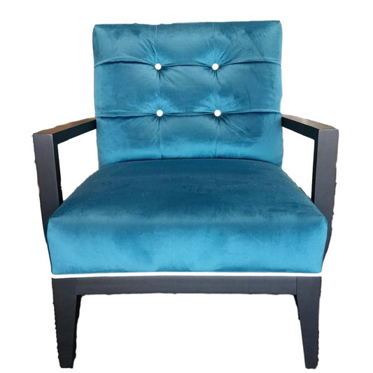 Arm Chair Turquoise Alcantara