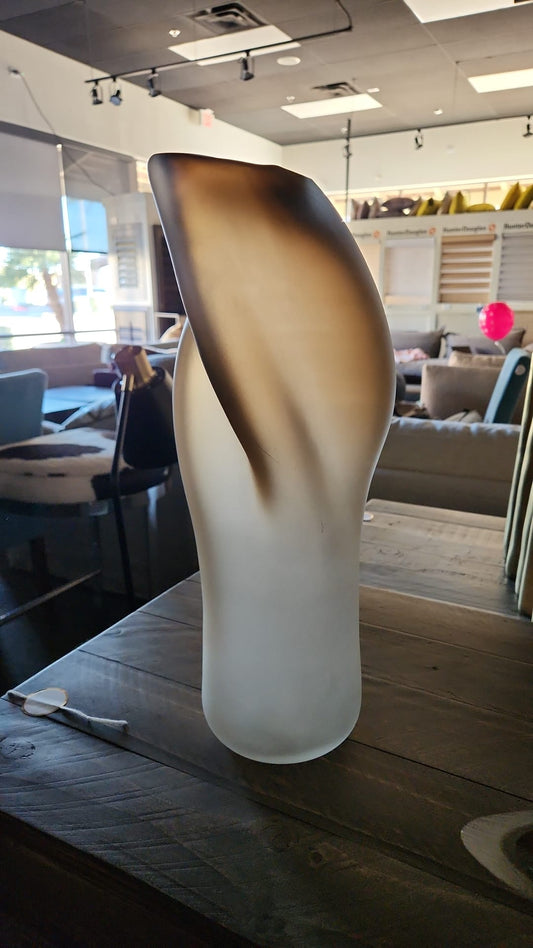 Vase- frosted glass 24"
