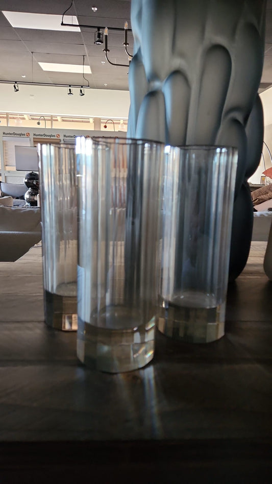 Arteriors 3 glass vases